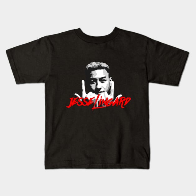 Jesse Lingard Kids T-Shirt by Afire